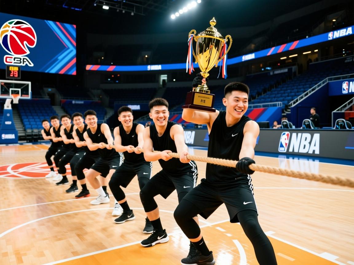 拔河团队共同努力，荣膺冠军