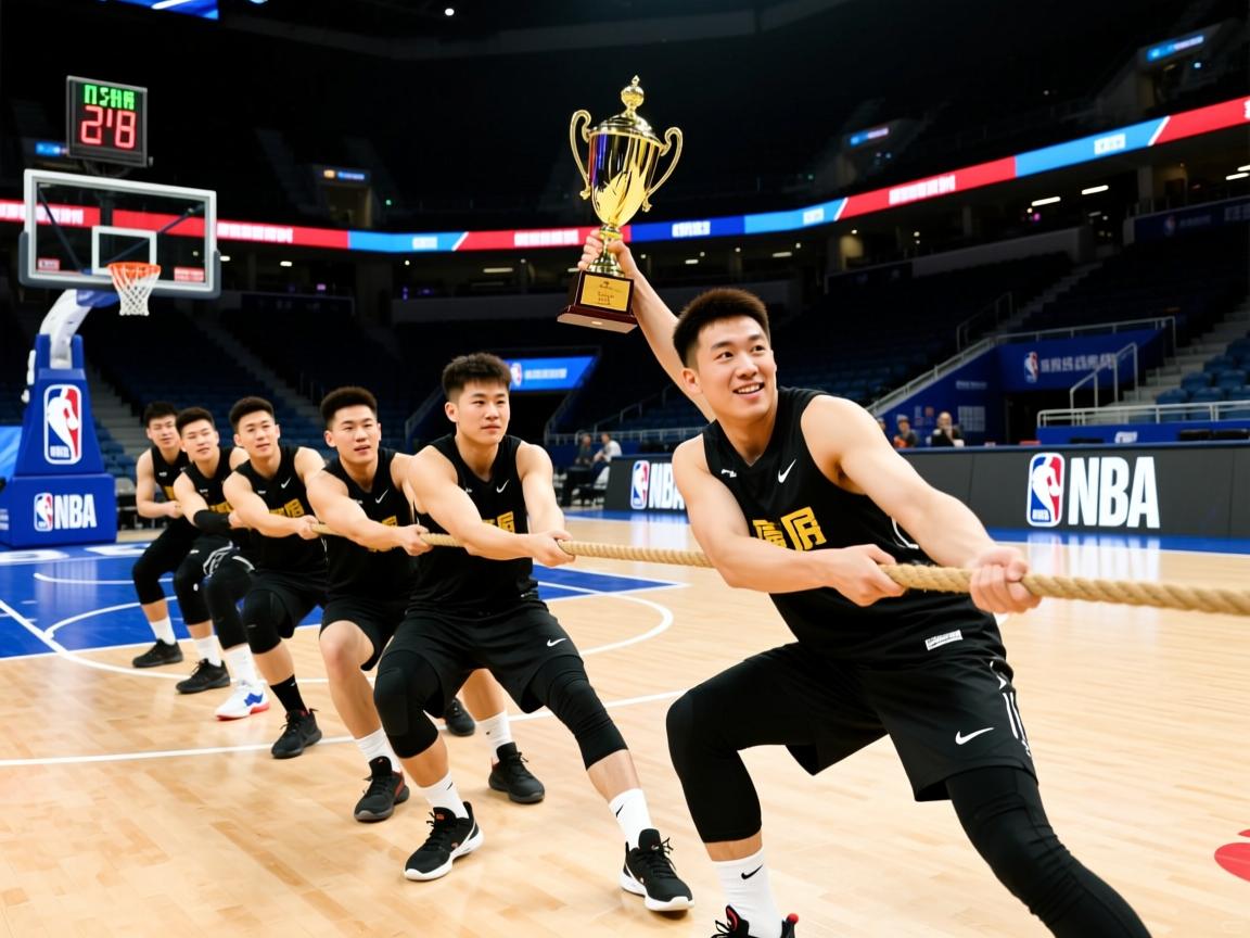 拔河团队共同努力，荣膺冠军  第3张