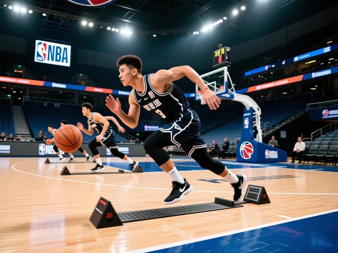 球员备战速度测试比赛，迎接高强度挑战