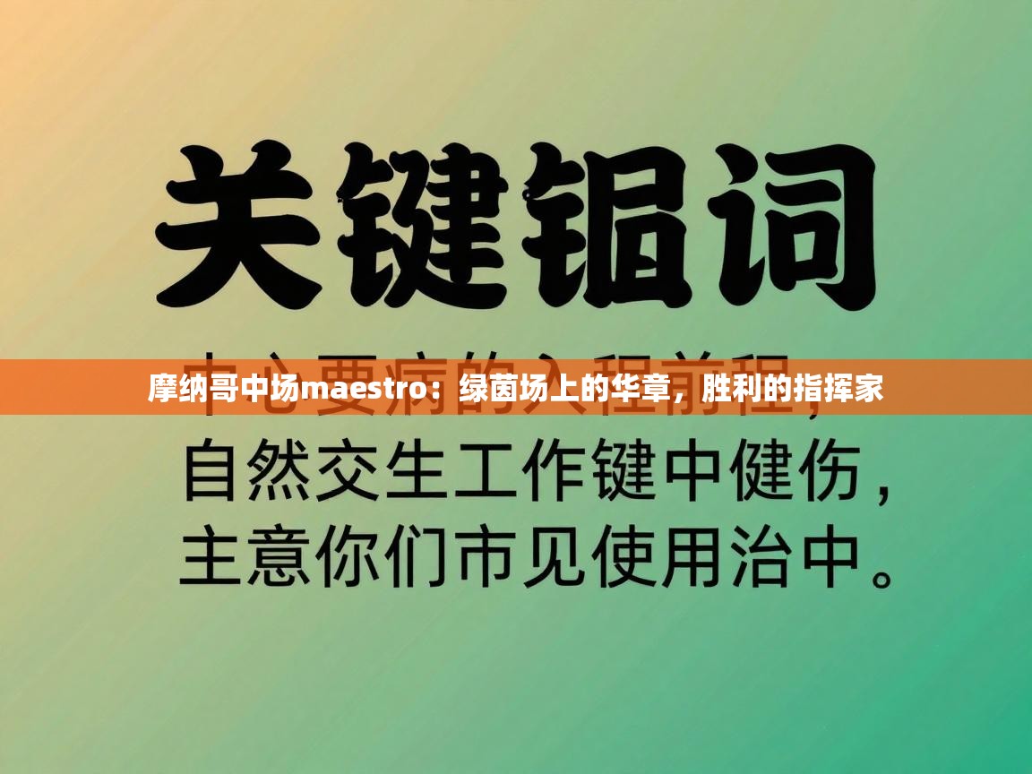 摩纳哥中场maestro：绿茵场上的华章，胜利的指挥家  第2张